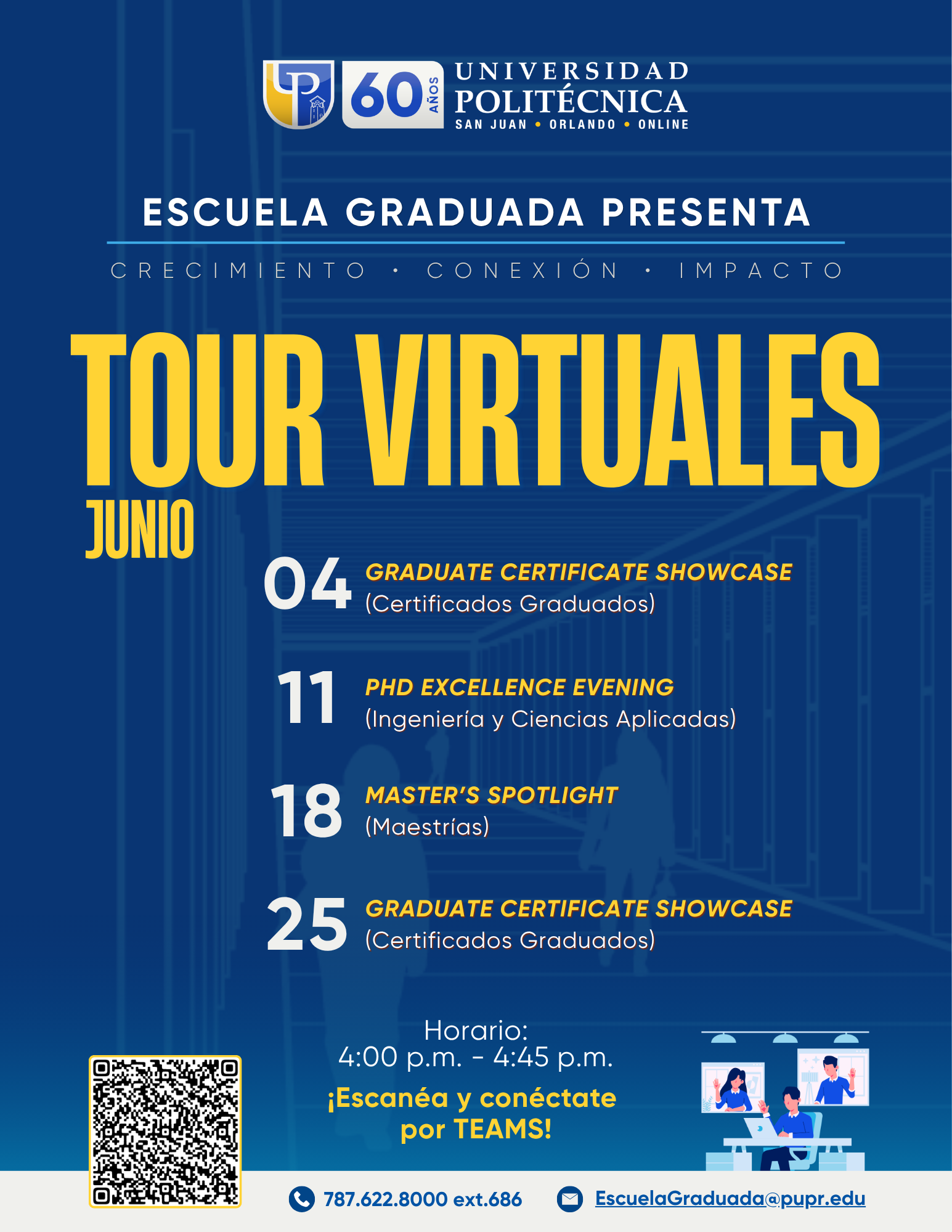 Tour Virtuales Escuela Graduada (junio 2026)